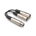 Hosa Adapter XLRF - 2xXLRM XLR Hun til 2xXLR Han
